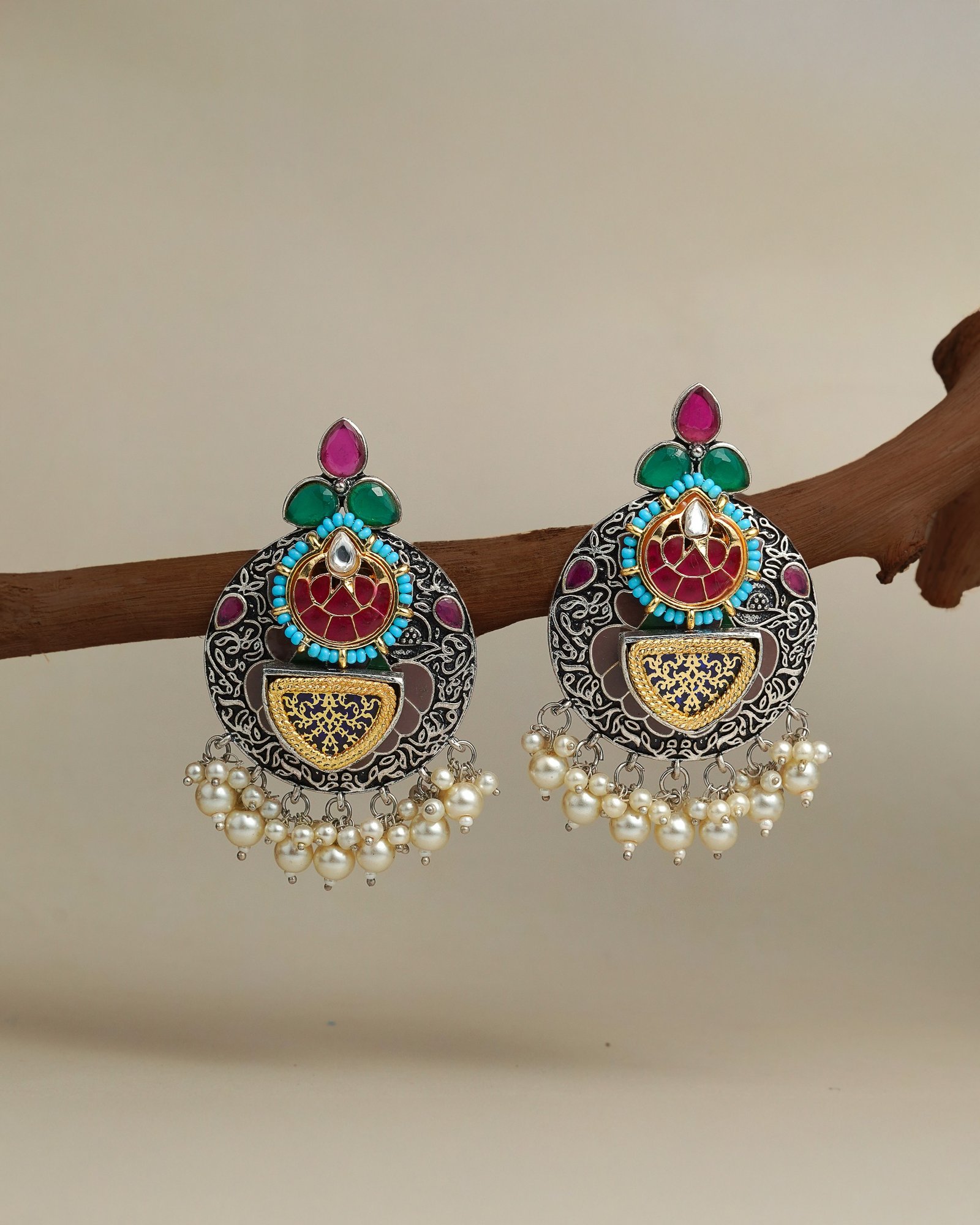 Royal Kundan Chandbali
