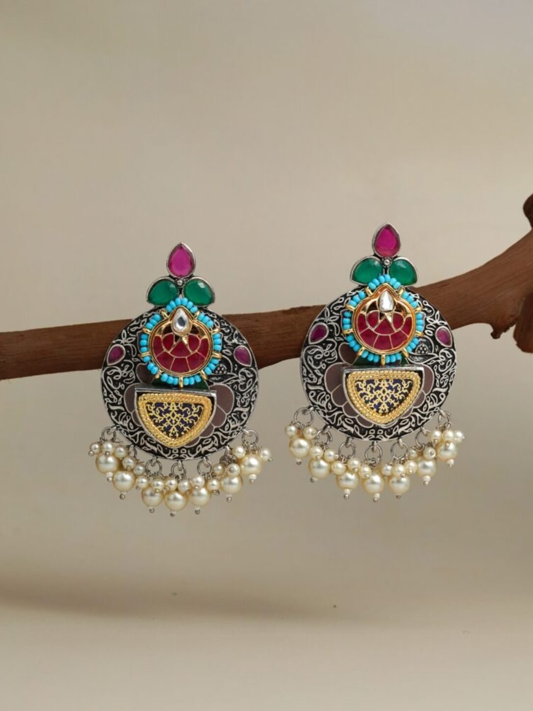 Royal Kundan Chandbali